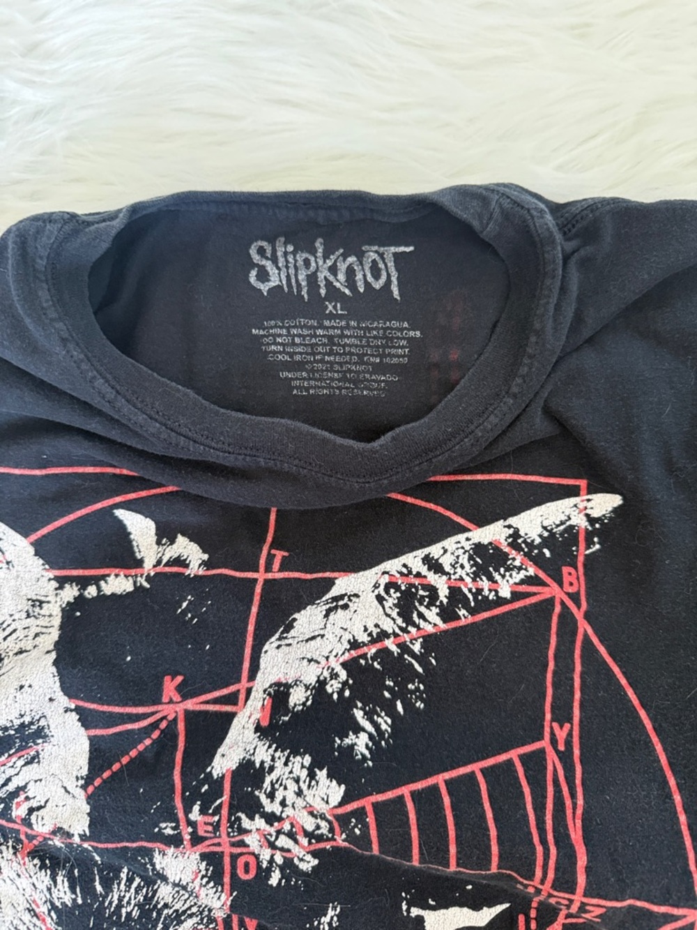 Slipknot Iowa Graphic Band T-Shirt Size XL Black Double-Sided Metal Tee - Picture 3 of 6